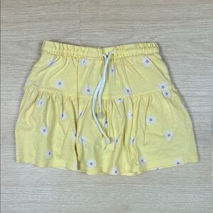 Cat & Jack Yellow Floral Mini Skirt Skort 5T